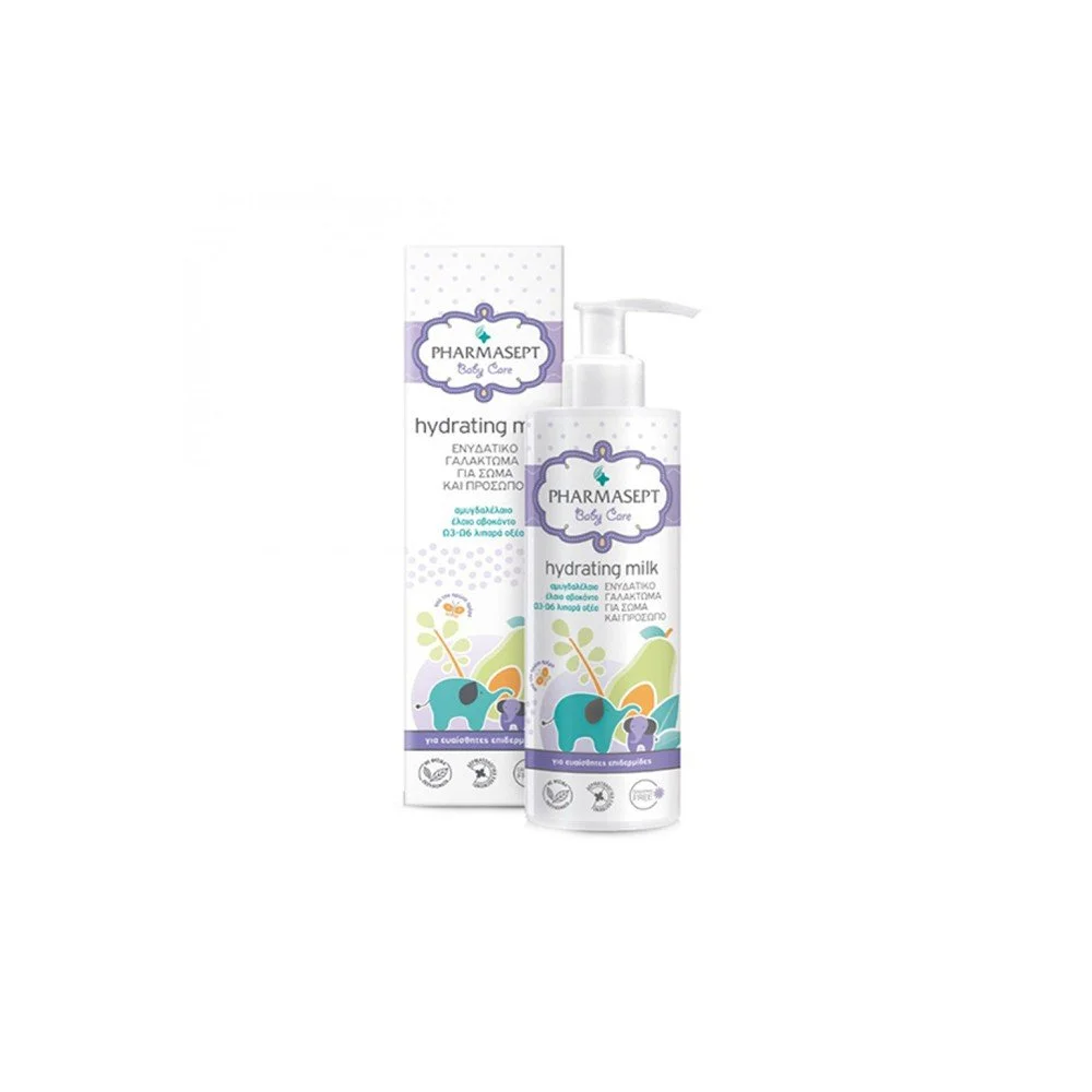 Φωτογραφία προϊόντος: Pharmasept Baby Care Hydrating Milk Βρεφικό Ενυδατικό Γαλάκτωμα Για Σώμα +amp; Πρόσωπο 250ml