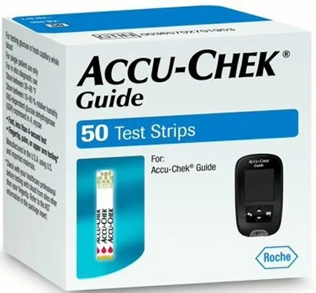 Φωτογραφία προϊόντος: Accu chek Guide Test Strip, Ταινίες Μέτρησης Σακχάρου, 50 Τεμάχια