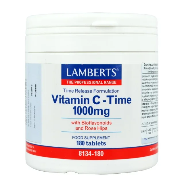Φωτογραφία προϊόντος: Lamberts Vitamin C Time 1000mg-180 ταμπλέτες