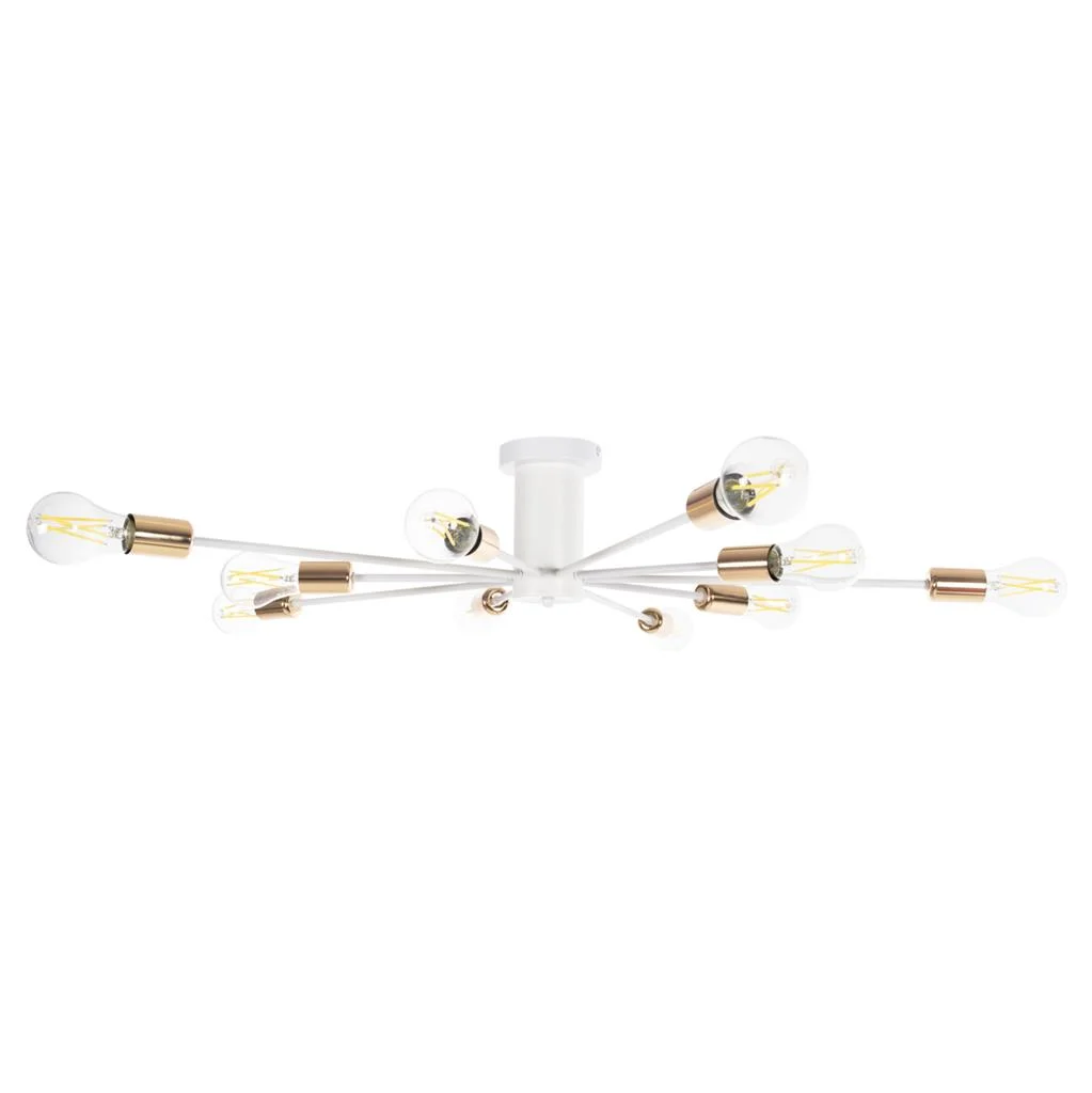 Φωτογραφία προϊόντος: B2BMarkt ΦΩΤΙΣΤΙΚΟ ΟΡΟΦΗΣ ΚΡΕΜΑΣΤΟ ΠΟΛΥΦΩΤΟ HM4122 ΛΕΥΚΟ ΜΕΤΑΛΛΟ 18,5Υ εκ.