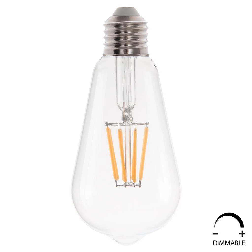 Φωτογραφία προϊόντος: B2BMarkt ΛΑΜΠΤΗΡΑΣ HM4188.01 LED FILAMENT 8W E27 DIMMABLE 3000K ΔΙΑΦΑΝΟΣ