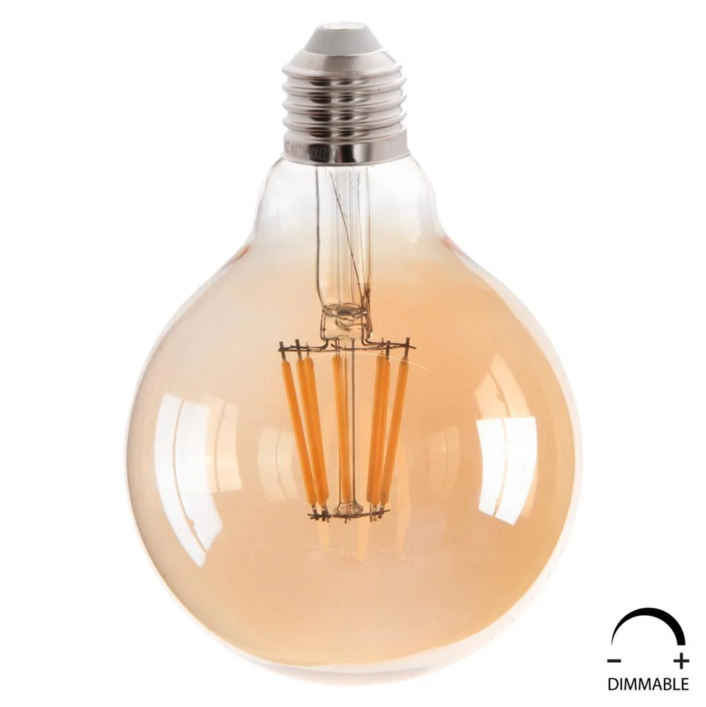 Φωτογραφία προϊόντος: B2BMarkt ΛΑΜΠΤΗΡΑΣ GLOBO LED FILAMENT 8W E27 3000K ΧΡΥΣΟ DIMMABLE HM4050.02