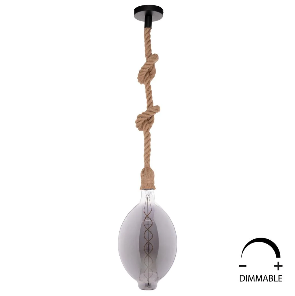 Φωτογραφία προϊόντος: B2BMarkt ΛΑΜΠΤΗΡΑΣ BT180 LED FILAMENT 8W E27 3000K SMOKE DIMMABLE HM4051.03