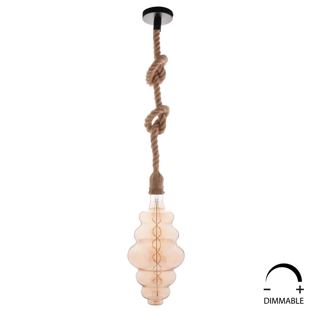 Φωτογραφία προϊόντος: B2BMarkt ΛΑΜΠΤΗΡΑΣ FW180 LED FILAMENT 8W E27 3000K GOLD COLOR DIMMABLE HM4056.02
