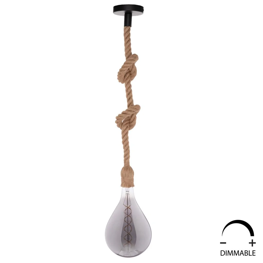Φωτογραφία προϊόντος: B2BMarkt ΛΑΜΠΤΗΡΑΣ A160 LED FILAMENT 8W E27 3000K SMOKE COLOR DIMMABLE HM4052.03