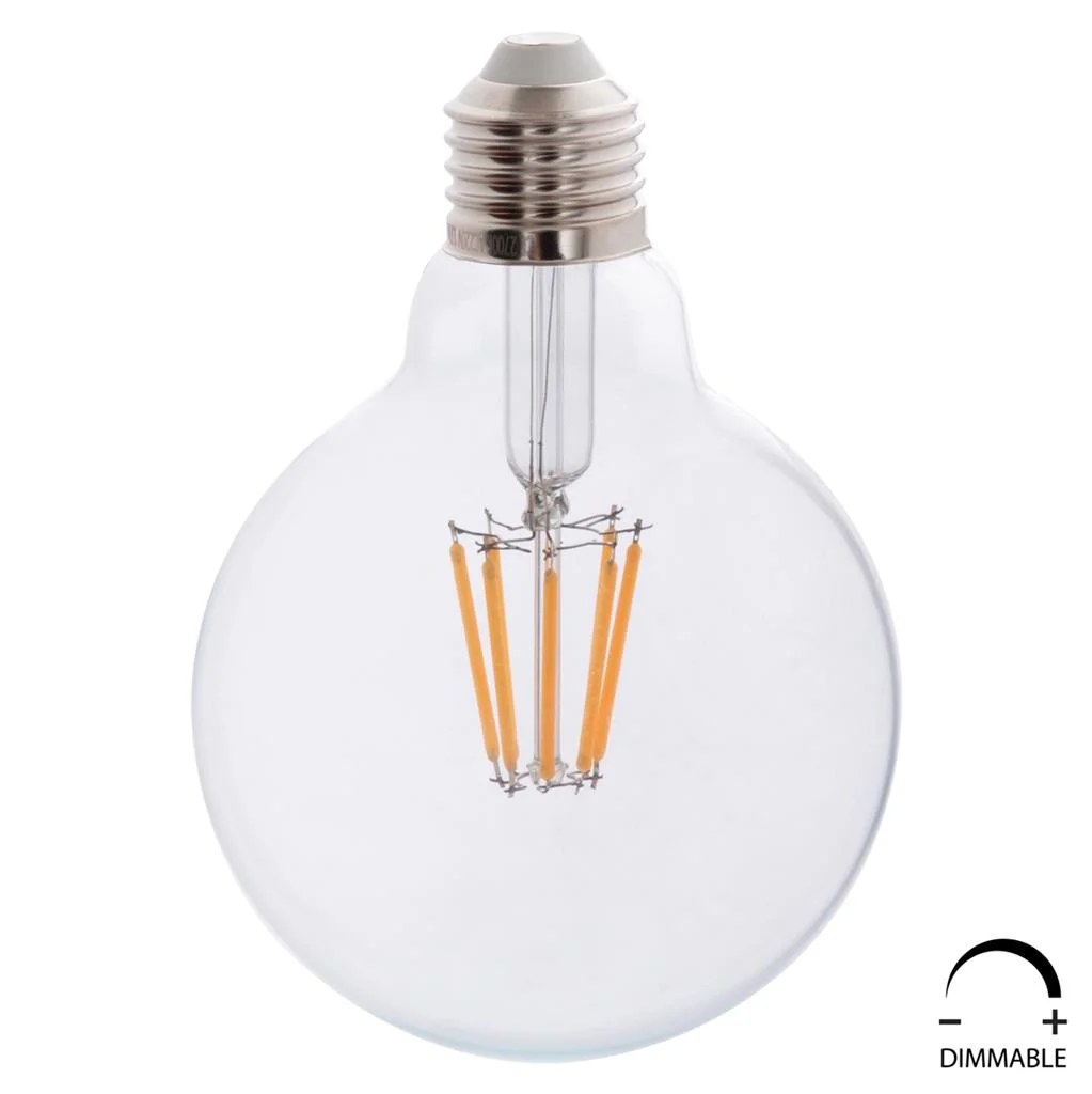 Φωτογραφία προϊόντος: B2BMarkt ΛΑΜΠΤΗΡΑΣ GLOBO LED FILAMENT 8W E27 3000K ΔΙΑΦΑΝΟΣ DIMMABLE HM4050.01