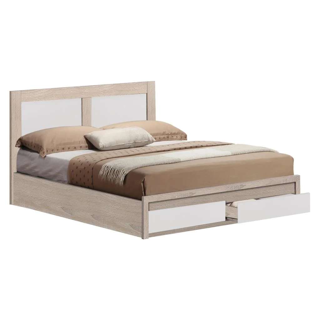 Φωτογραφία προϊόντος: B2BMarkt ΚΡΕΒΑΤΙ CAPRI HM665.06 ΜΕ 2 ΣΥΡΤΑΡΙΑ ΜΕΛΑΜΙΝΗ SONAMA-ΛΕΥΚΟ ΓΙΑ ΣΤΡΩΜΑ 120x200 εκ.