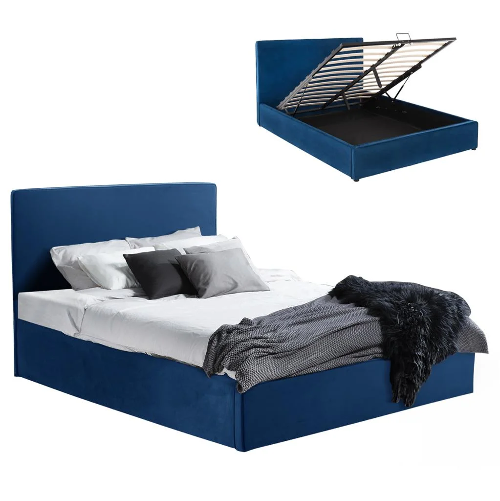 Φωτογραφία προϊόντος: B2BMarkt ΚΡΕΒΑΤΙ ALLIE HM584.18 160Χ200 ΜΕ ΑΠΟΘΗΚΕΥΤΙΚΟ ΧΩΡΟ-ΜΠΛΕ ΒΕΛΟΥΔΟ