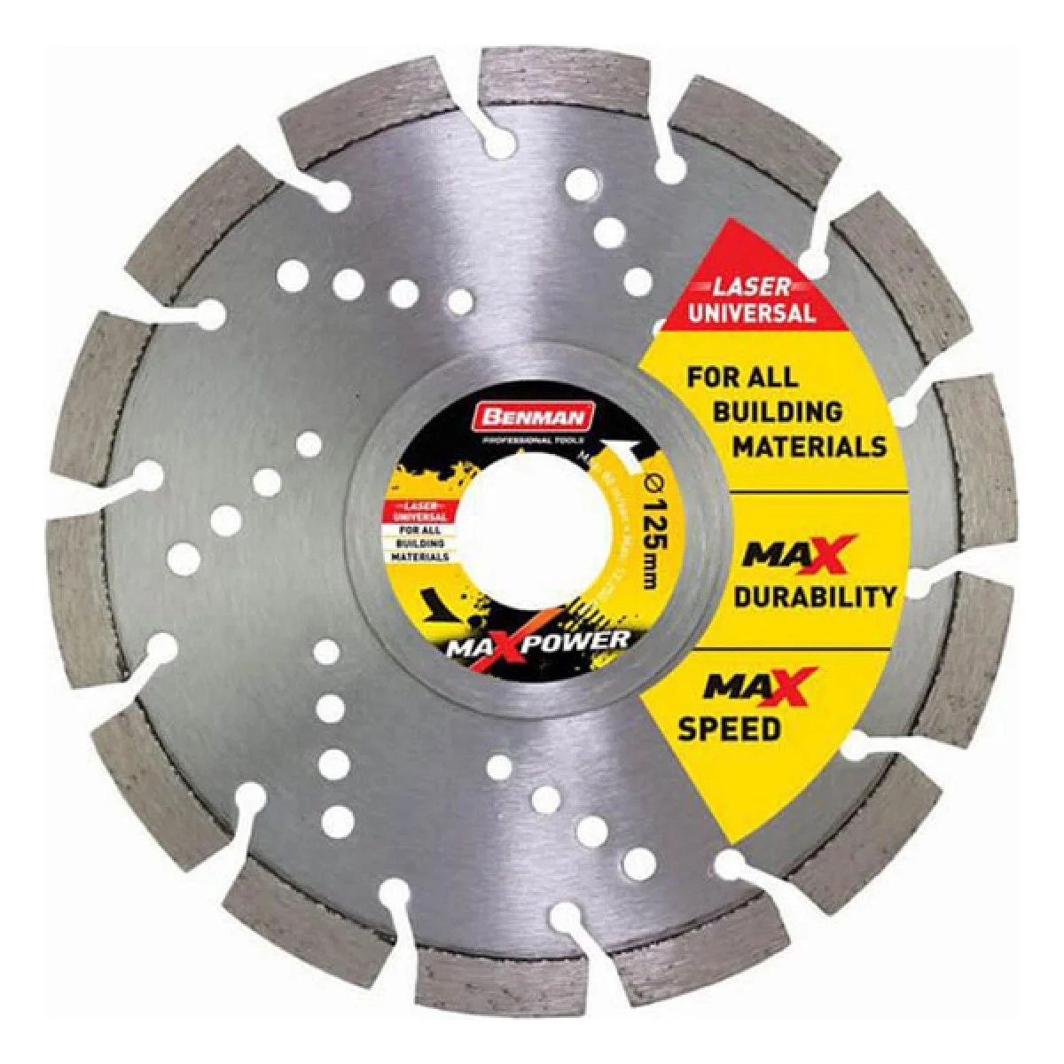 Φωτογραφία προϊόντος: BENMAN ΔΙΑΜΑΝΤΟΔΙΣΚΟΣ MAXPOWER UNIVERSAL-LASER 180x2,6mmx10w (74488)