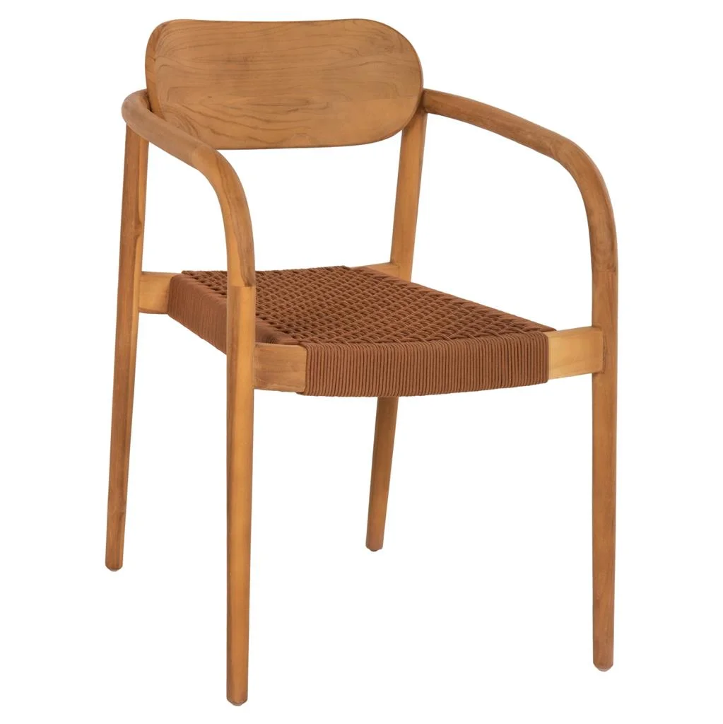 Φωτογραφία προϊόντος: B2BMarkt ΠΟΛΥΘΡΟΝΑ OSLO HM9636.01 ΞΥΛΟ TEAK ΦΥΣΙΚΟ & ΜΠΕΖ ΣΧΟΙΝΙ 55x54x80Y εκ.