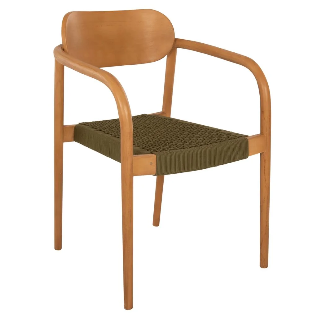 Φωτογραφία προϊόντος: B2BMarkt ΠΟΛΥΘΡΟΝΑ OSLO HM9636.05 ΞΥΛΟ TEAK ΦΥΣΙΚΟ & ΠΡΑΣΙΝΟ ΣΧΟΙΝΙ 55x54x80Yεκ.
