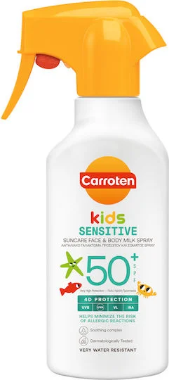 Φωτογραφία προϊόντος: Carroten Sensicare SPF50+ Αδιάβροχο Παιδικό Αντηλιακό Γαλάκτωμα 270ml