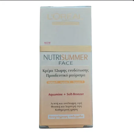 Φωτογραφία προϊόντος: L OREAL NUTRISUMMER FACE 12 HR ΕΝΥΔΑΤΙΚΟ ΥΓΡΟ ΑΝΟΙΧΤΟ ΔΕΡΜΑ