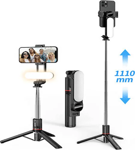 Φωτογραφία προϊόντος: Techsuit L15 Selfie Stick με Bluetooth / Τηλεχειριστήριο Μαύρο