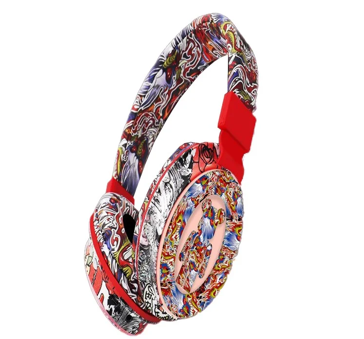 Φωτογραφία προϊόντος: Fashion model-BK 556,Red Micky,,1 Τεμχ.Ασύρματα ακουστικά με μικρόφωνο και καλώδιο.Wireless stereo headphone with microphone