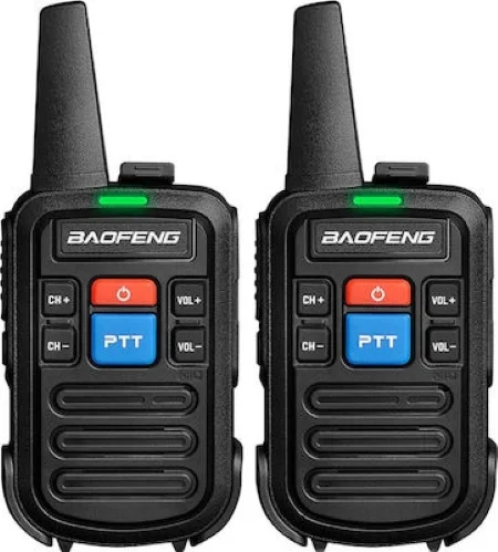 Φωτογραφία προϊόντος: Baofeng BF-C50 Mini Ασύρματος Πομποδέκτης UHF/VHF 2W χωρίς Οθόνη Σετ 2τμχ