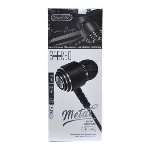 Φωτογραφία προϊόντος: MOFAN MF023 In-ear Handsfree με Βύσμα 3.5mm Μαύρο