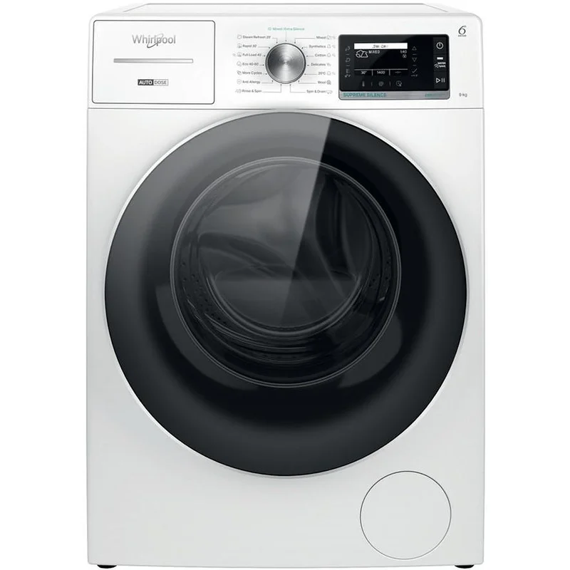 Φωτογραφία προϊόντος: Πλυντήριο Ρούχων Whirlpool W8 99AD SILENCE EE 9kg A 1400 Στροφών 6TH SENSE και Steam Refresh