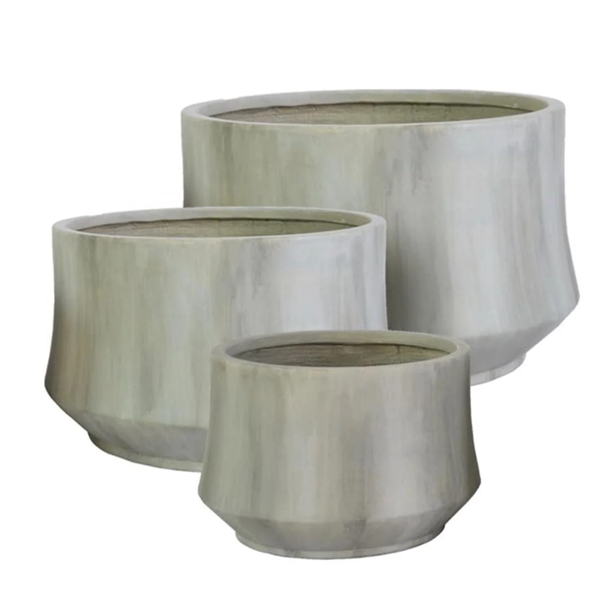 Φωτογραφία προϊόντος: Artekko Feaph Γλάστρα Πήλινη Πατίνα Γκρί (43x43x26)cm 43.5x43.5x26.5