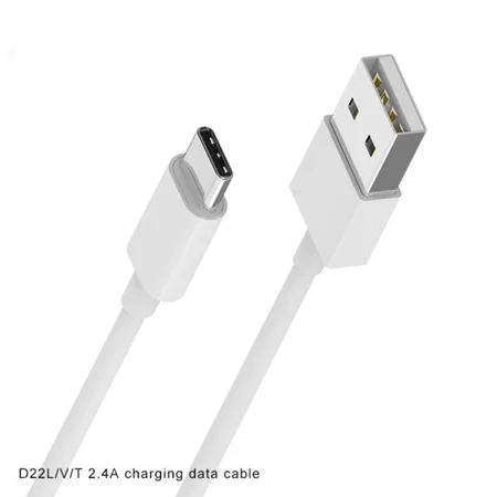 Φωτογραφία προϊόντος: DENMEN CABLE TYPE-C D22T WHITE