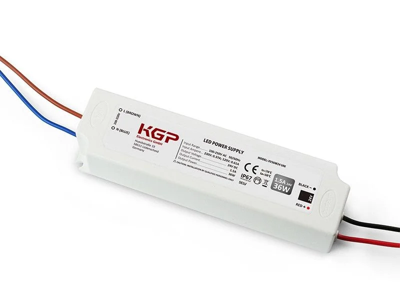 Φωτογραφία προϊόντος: KGP Power Supply XV36W24_UNI 36W 24V LED Power Supply Plastic IP67 - ECO (3 years)