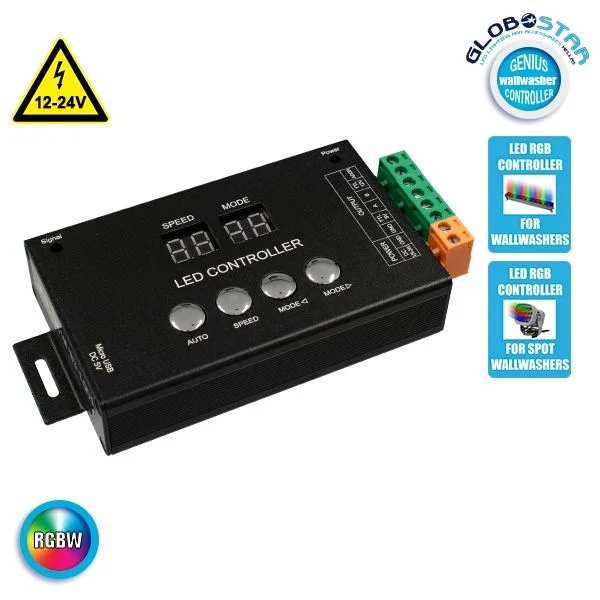 Φωτογραφία προϊόντος: LED RGB GENIUS DMX512 TTL Output Controller 12-24 v για RGB WlallWasher+Digital Neon