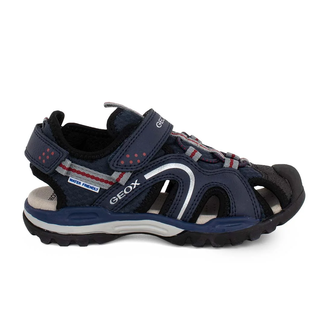 Φωτογραφία προϊόντος: Geox J BOREALIS J250RB 014ME C0735 B Παιδικό παπουτσοπέδιλο για αγόρι δερμάτινο Navy-Red