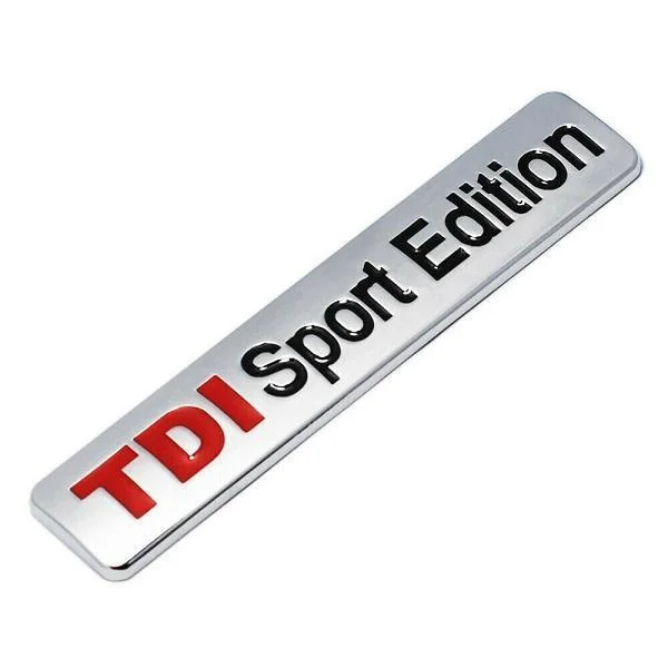 Φωτογραφία προϊόντος: OEM Μεταλλικό Αυτοκόλλητο Αυτοκινήτου / Metal Car Sticker ''TDI Sport Edition'' B0875RKTQZ Silver ΟΕΜ