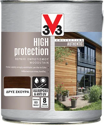 Φωτογραφία προϊόντος: 3V3 Woodstain Authentic Οικολογικό Σατινέ βερνίκι εμποτισμού Δρύς Σκούρα