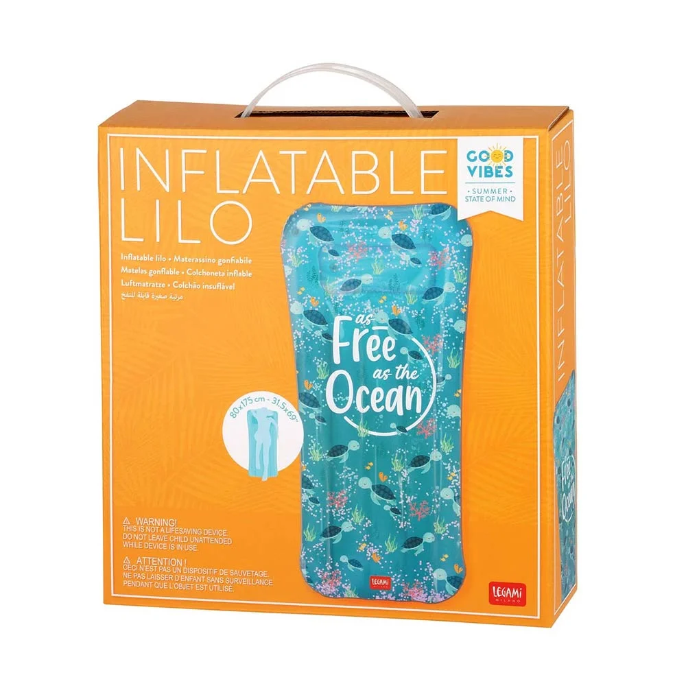 Φωτογραφία προϊόντος: Στρώμα Θαλάσσης Legami Inflatable Lilo - Sea Turtle MATT0008 Legami