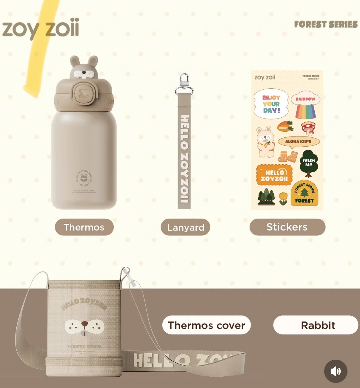 Φωτογραφία προϊόντος: Zoyzoii® Thermos RABBIT