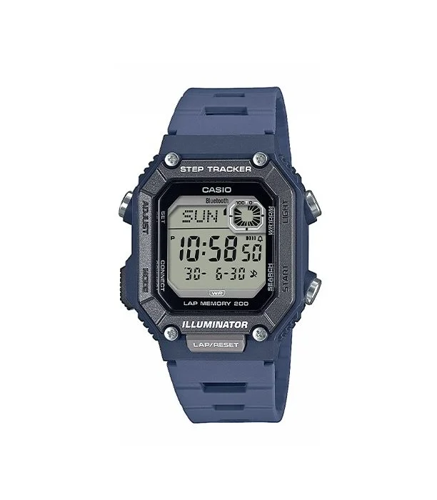 Φωτογραφία προϊόντος: Ρολόι χειρός Casio με λουράκι καουτσούκ & step tracker Casio WS-B1000-2AVEF