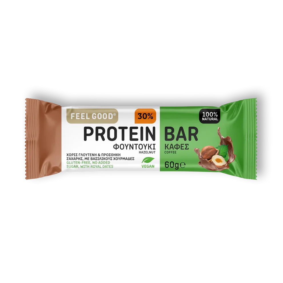 Φωτογραφία προϊόντος: Feel Good Protein Bar 60g Coffee Hazelnut (31882)