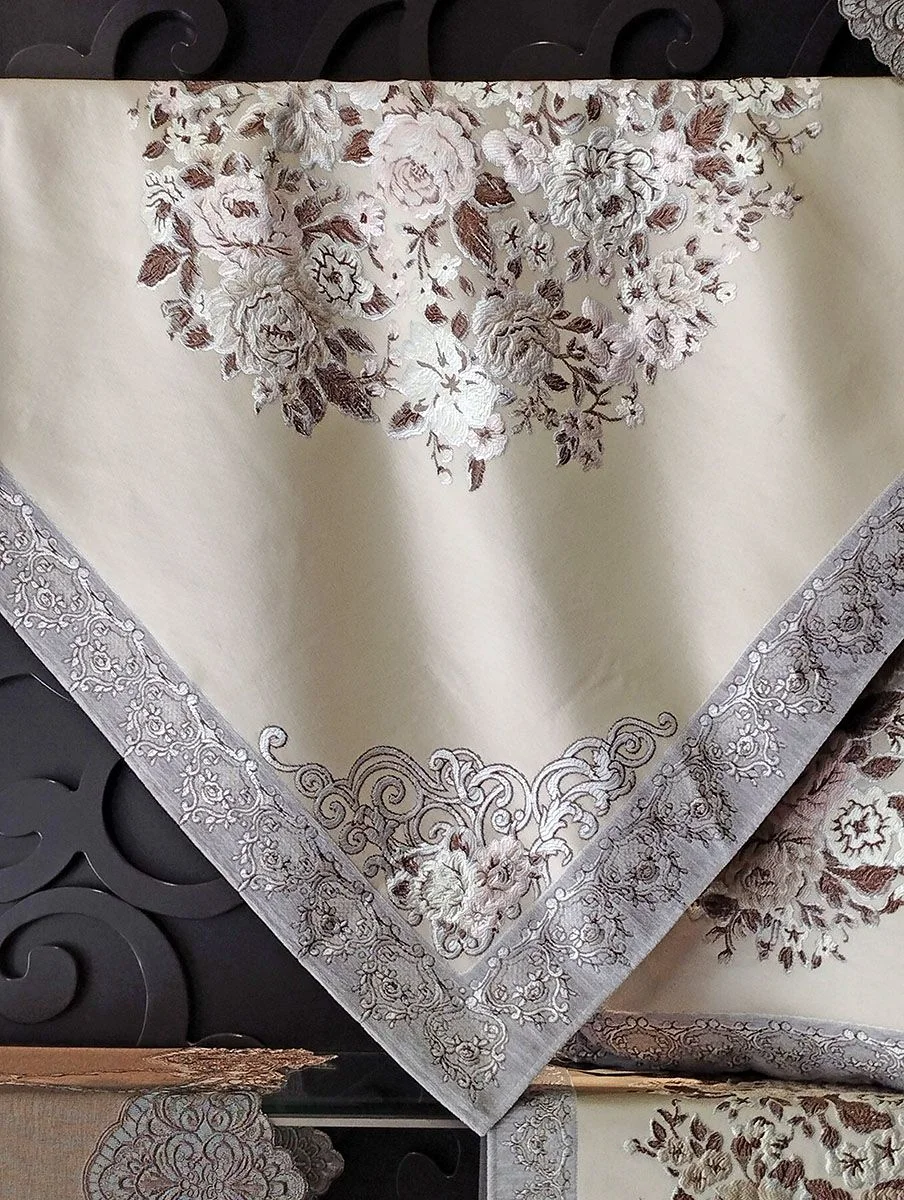 Φωτογραφία προϊόντος: Καρέ Στόφα Jacquard 100x100 1217 Grey