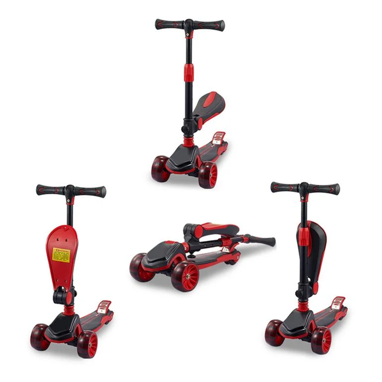 Φωτογραφία προϊόντος: GC SCOOTER FUN HD 008 2 σε 1 Μαύρο/Κόκκινο ME LED ΦΩΤΑΚΙΑ