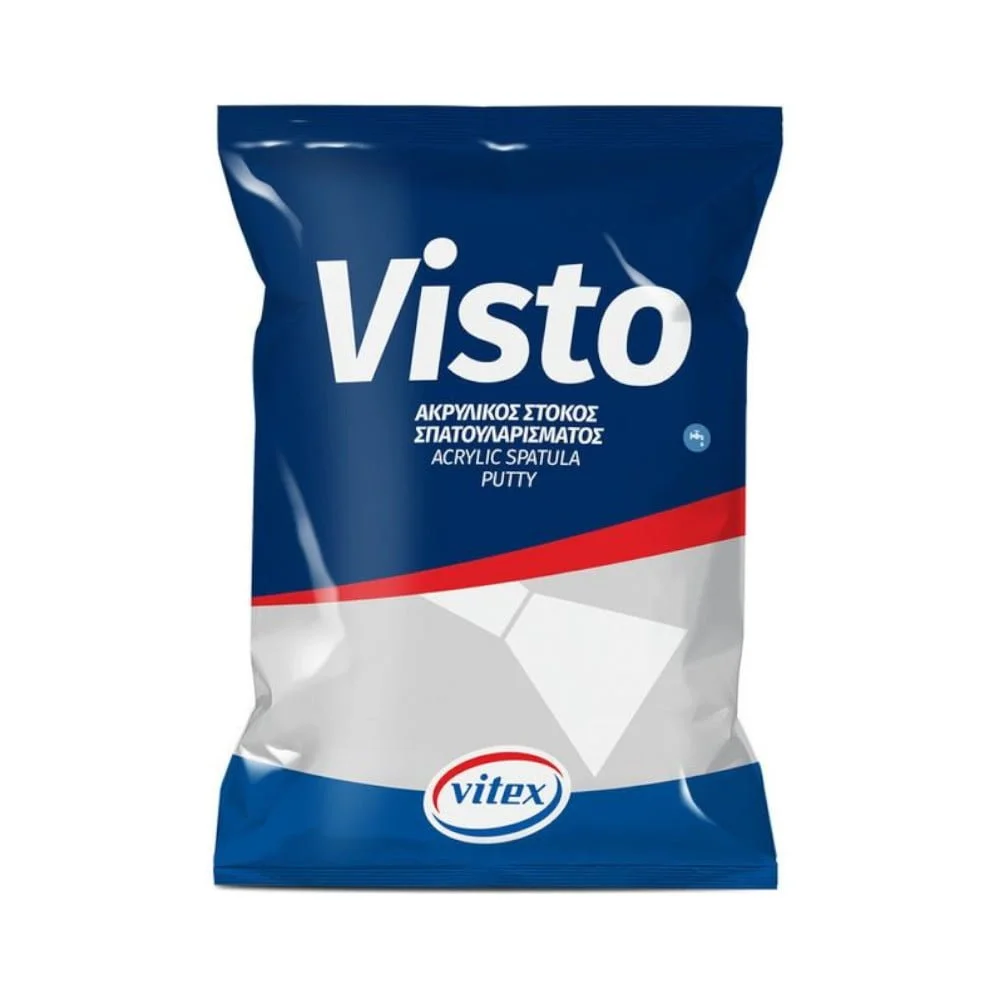 Φωτογραφία προϊόντος: Vitex Visto Ακρυλικός Στόκος Σπατουλαρίσματος Λευκός 5kg