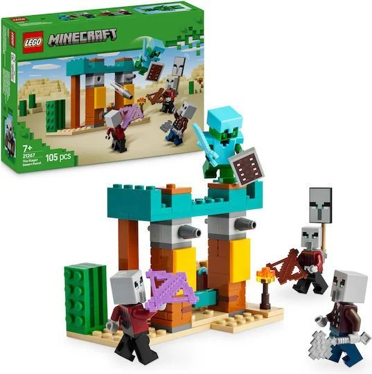 Φωτογραφία προϊόντος: Lego Minecraft The Illager Desert Patrol για 7+ Ετών 105τμχ