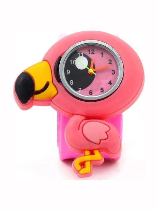 Φωτογραφία προϊόντος: Wacky Watches Παιδικό Ρολόι με Λουράκι Σιλικόνης Slap Φλαμίνγκο