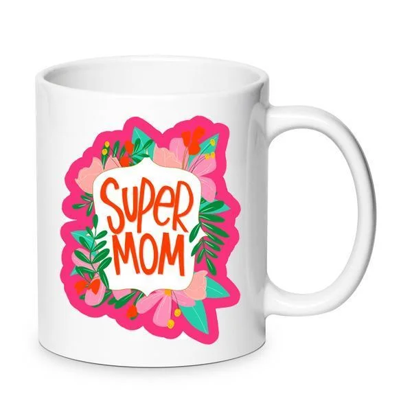 Φωτογραφία προϊόντος: Super Mom mug Η καλύτερη μαμά κούπα no21 κεραμική 330ml