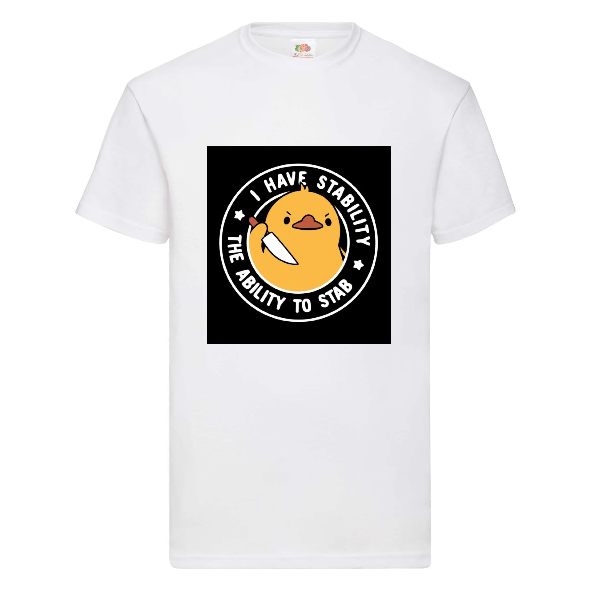 Φωτογραφία προϊόντος: Μπλούζα Tshirt I have stability, the stability to stab no1 Original Fruit of the loom 100% βαμβάκι