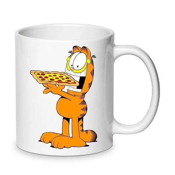 Φωτογραφία προϊόντος: Κούπα Γάτα Πίτσα Garfield Mug Κεραμική 330ml No1