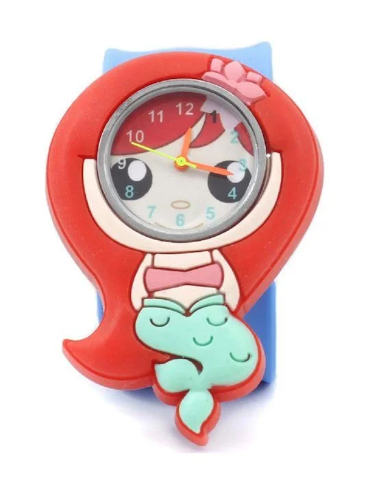 Φωτογραφία προϊόντος: Wacky Watches Παιδικό Ρολόι με Λουράκι Σιλικόνης Slap Γοργόνα