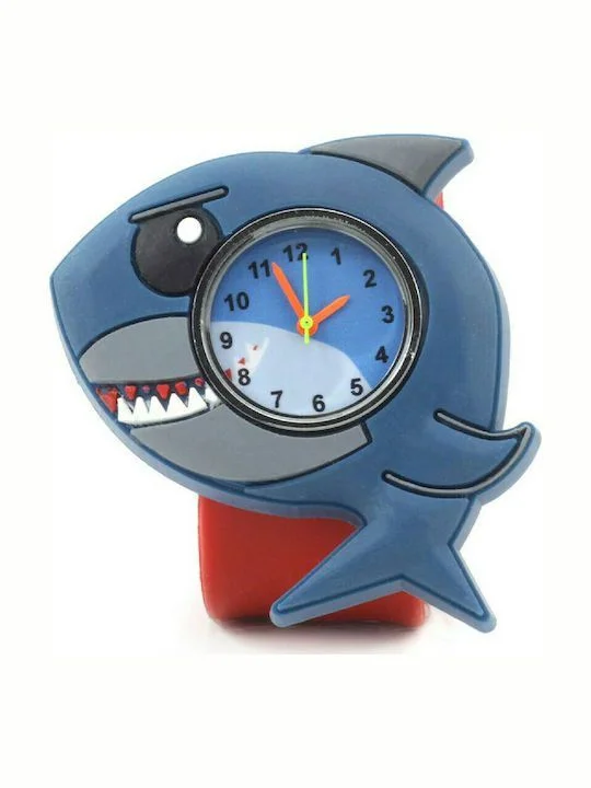 Φωτογραφία προϊόντος: Wacky Watches Παιδικό Ρολόι Με Λουράκι Σιλικόνης Slap Καρχαρίας