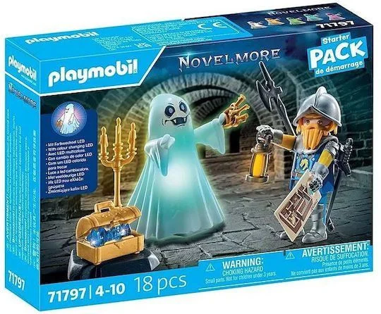 Φωτογραφία προϊόντος: Playmobil Starter Pack Φάντασμα +#038; Ιππότης Novelmore για 4-10 ετών