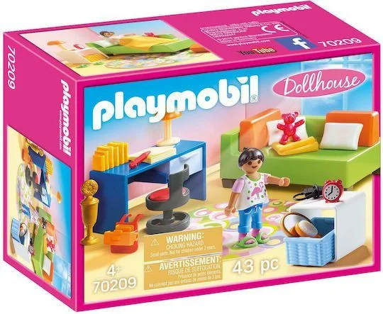 Φωτογραφία προϊόντος: Playmobil Dollhouse Eφηβικό Δωμάτιο για 4 ετών
