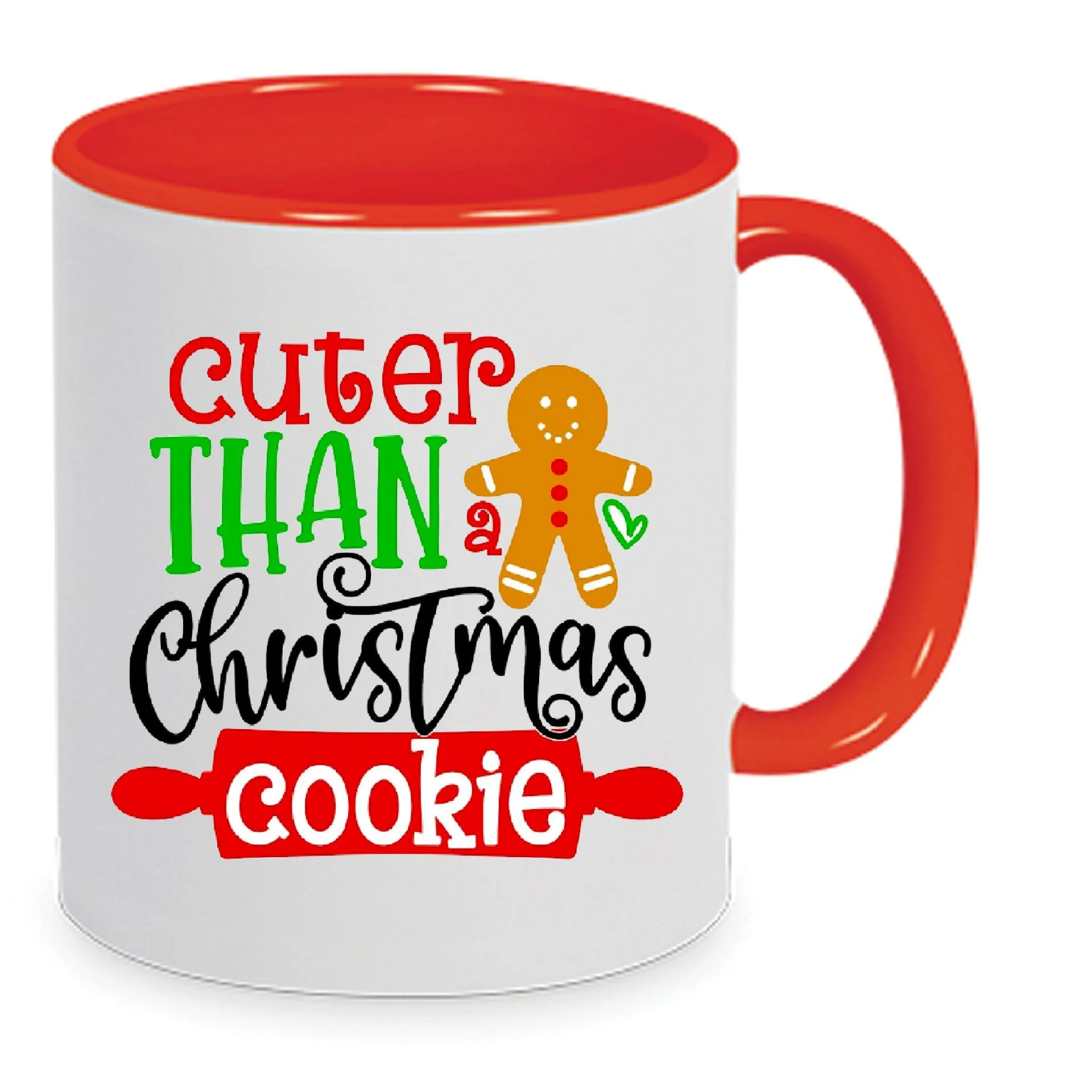 Φωτογραφία προϊόντος: Cuter than Christmas cookies mug Χριστουγεννιάτικη κούπα no128 κεραμική 330ml
