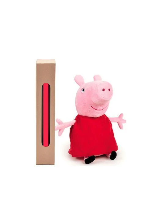 Φωτογραφία προϊόντος: Αυθεντικό Λούτρινο Peppa Pig Peppa Κόκκινη 20 εκ. 1τμχ και δώρο λαμπάδα
