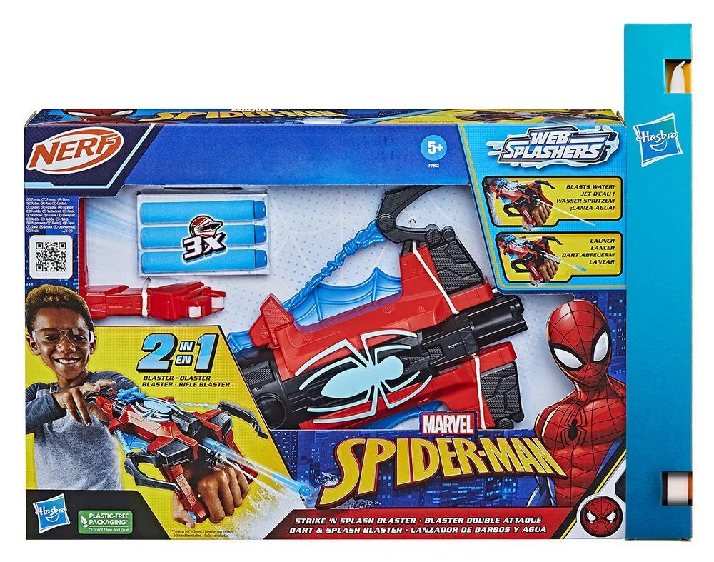 Φωτογραφία προϊόντος: Παιχνιδολαμπάδα Nerf Marvel Spider-Man Strike n Splash Blaster για 5+ Ετών