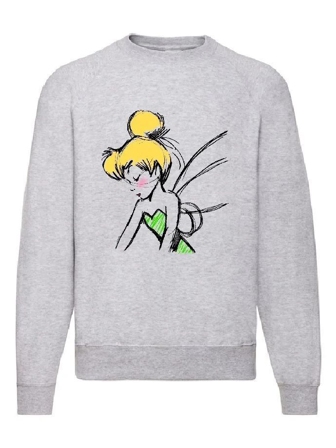 Φωτογραφία προϊόντος: Φούτερ Sweatshirt Tinkerbell Peter Pan Neverland no1 Original Fruit of the loom 80% βαμβάκι
