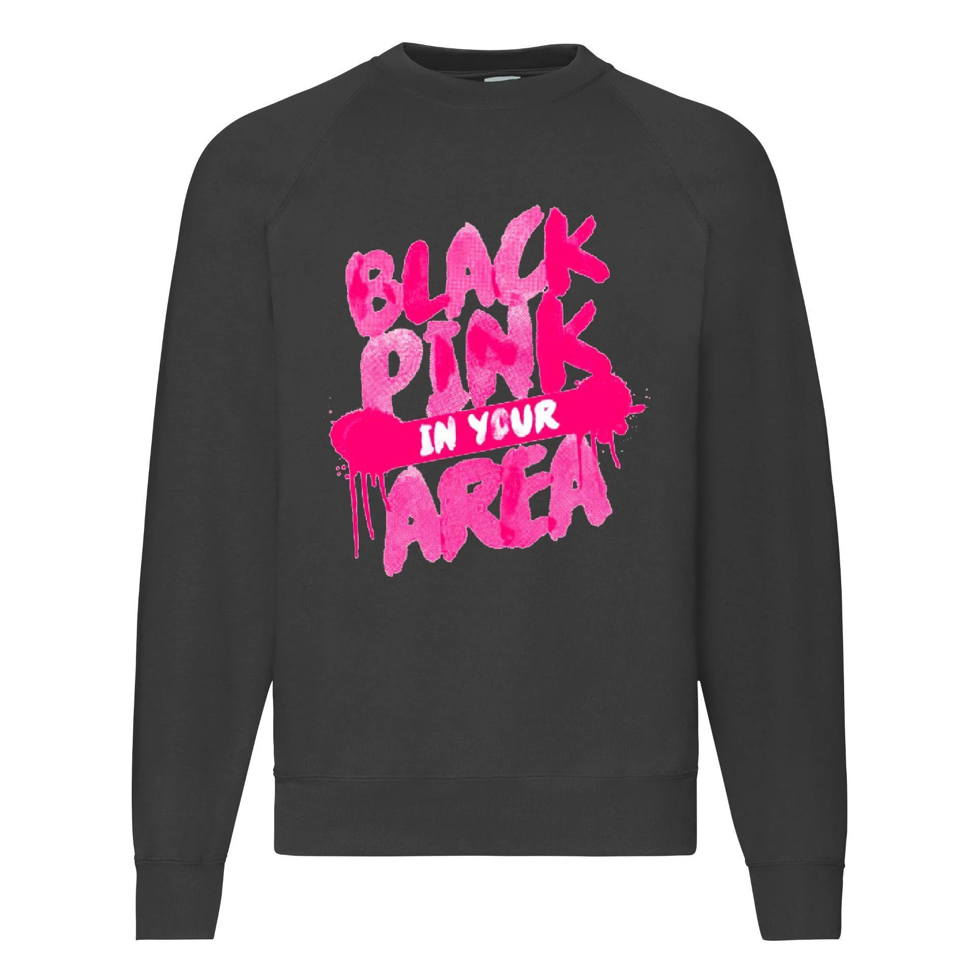 Φωτογραφία προϊόντος: Φούτερ Sweatshirt Black Pink no22 Original Fruit of the loom 80% βαμβάκι